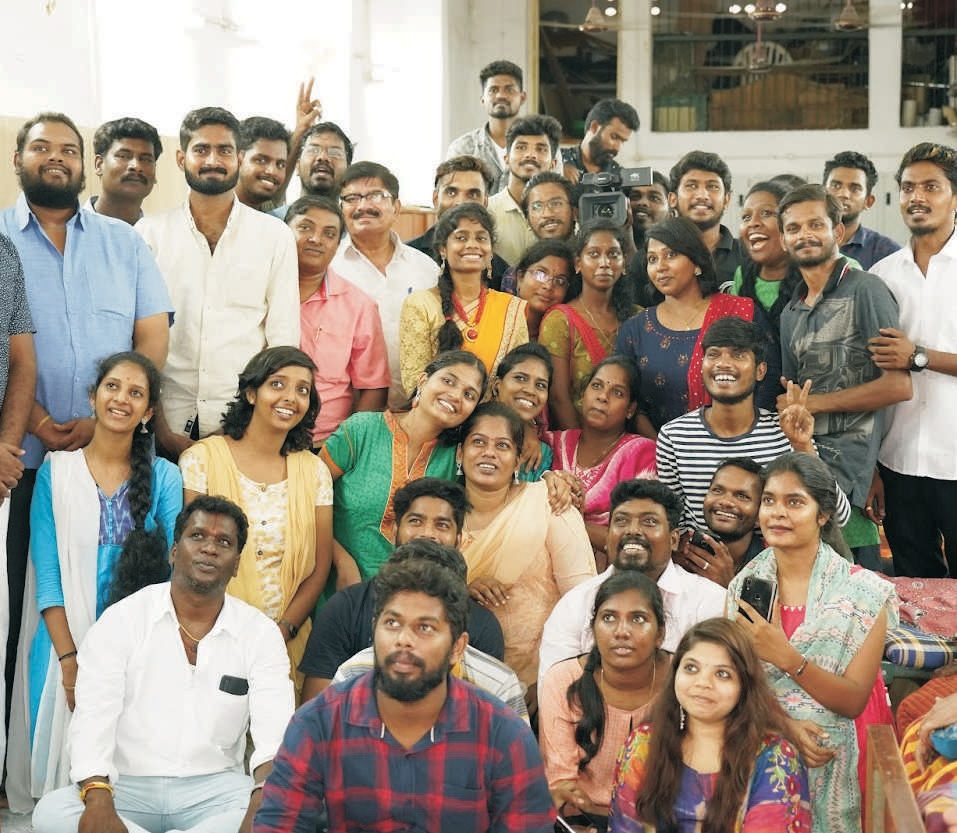 Karunai Ullangal Trust volunteers together after a relief drive